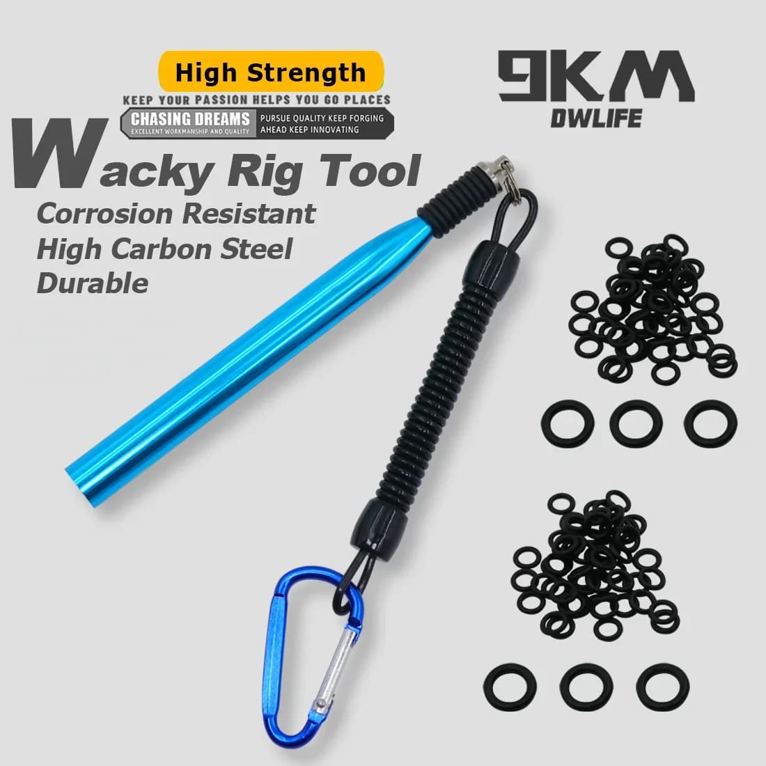 Nástroj pro wacky rig s O-kroužky na červy, balení 50 ks