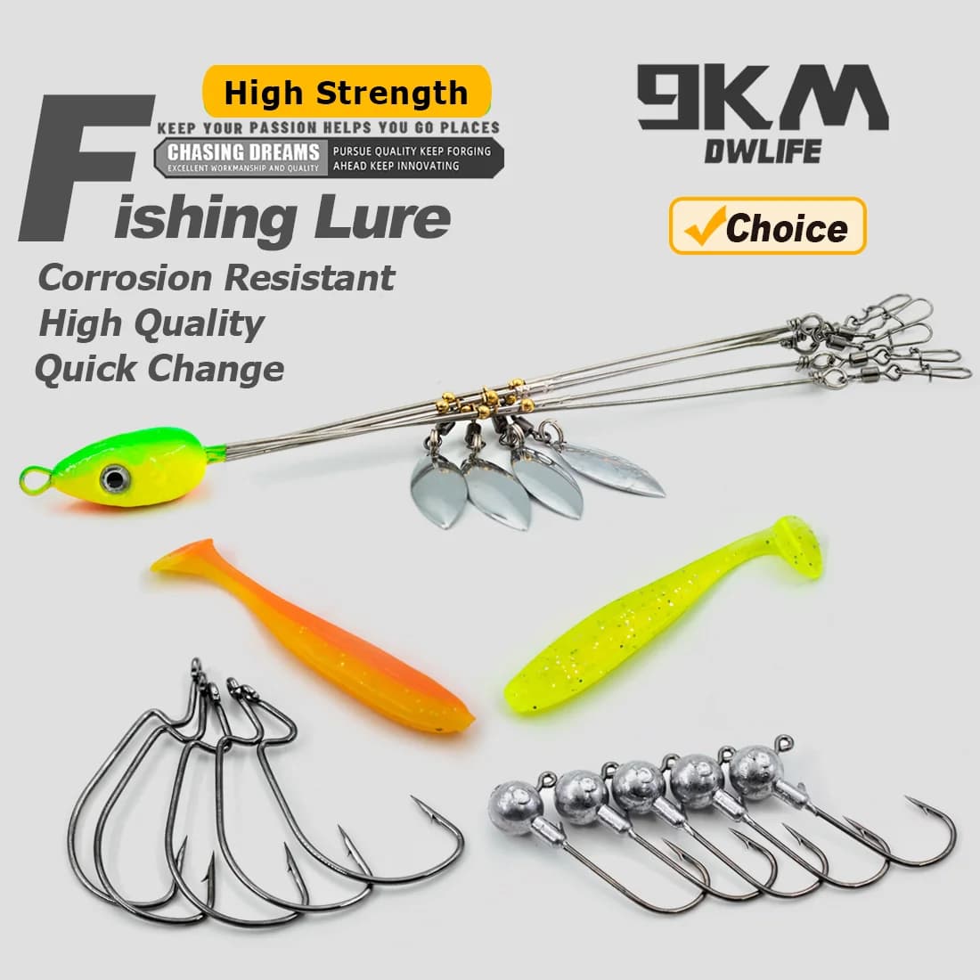 Alabama Rig – deštníkový trollingový rybářský set
