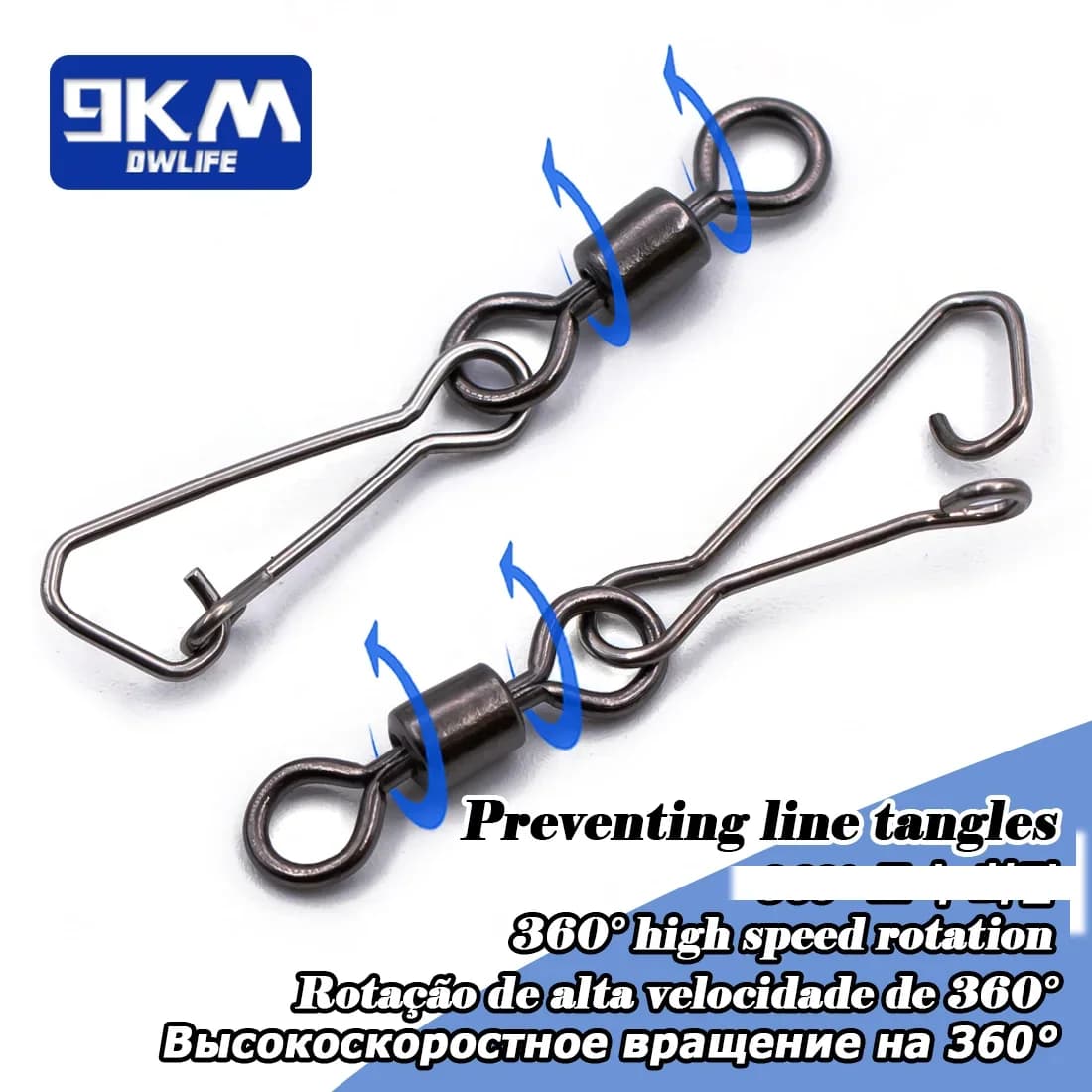 50-200 ks otočných karabin s rychloupínákem